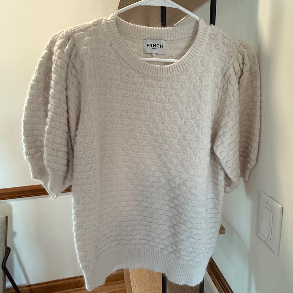 FRNCH Paris Cream Knit Sweater